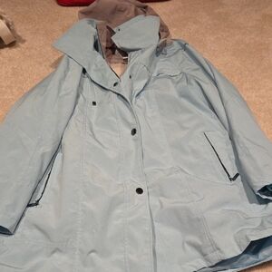 Coldwater Creek Light Blue Trench Coat